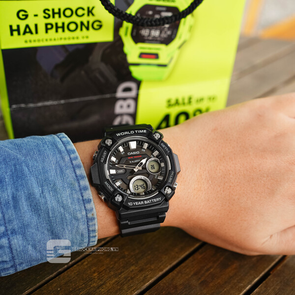 Đồng hồ Nam Chính hãng CASIO AEQ-120W-1A - Pin 10 năm
