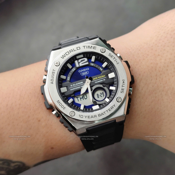  Đồng hồ Nam Chính hãng CASIO MWQ-100-2AV - Pin 10 năm
