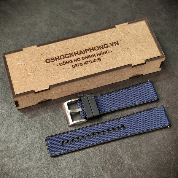 Dây vải Nilon chống nước - Size 20/22/24mm - Màu Xanh Navy