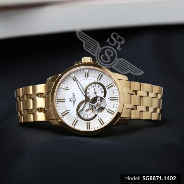 Đồng Hồ Nam Chính Hãng SRWATCH Automatic Open Heart SG8871.1402