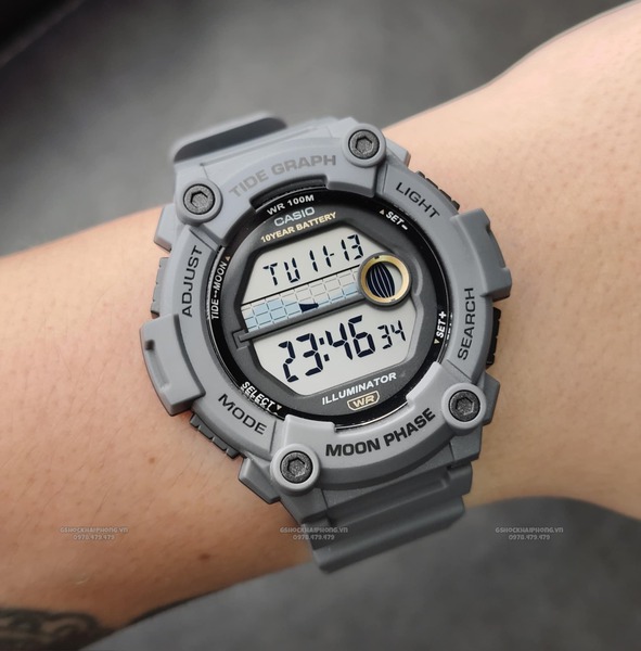 Đồng hồ Nam Chính hãng CASIO WS-1300H-8A-Pin 10 năm