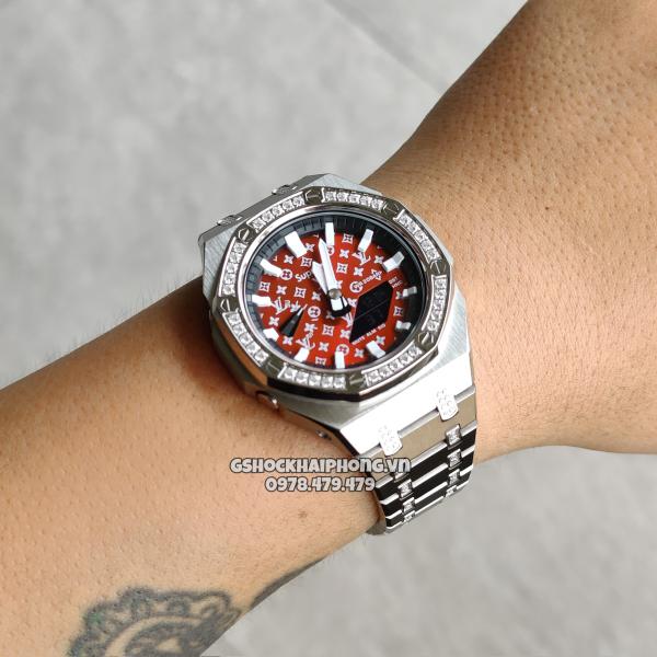 G-SHOCK GA-2100AP - LV x SUPREME ELEMENT 