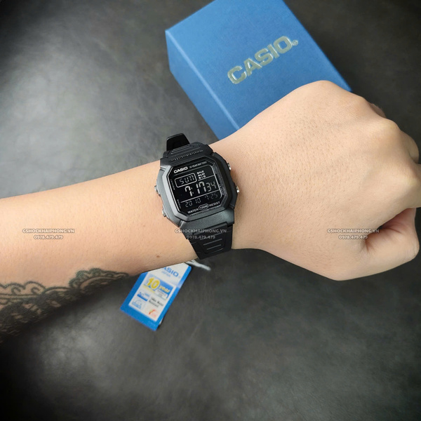 CASIO W-800H-1B - QUÀ TẶNG TRỊ GIÁ 200K