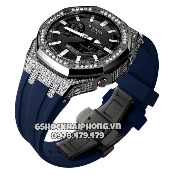 Bộ vỏ Đen nạm phun đá - Dây cao su ( Kích vào sp chọn màu dây ) 