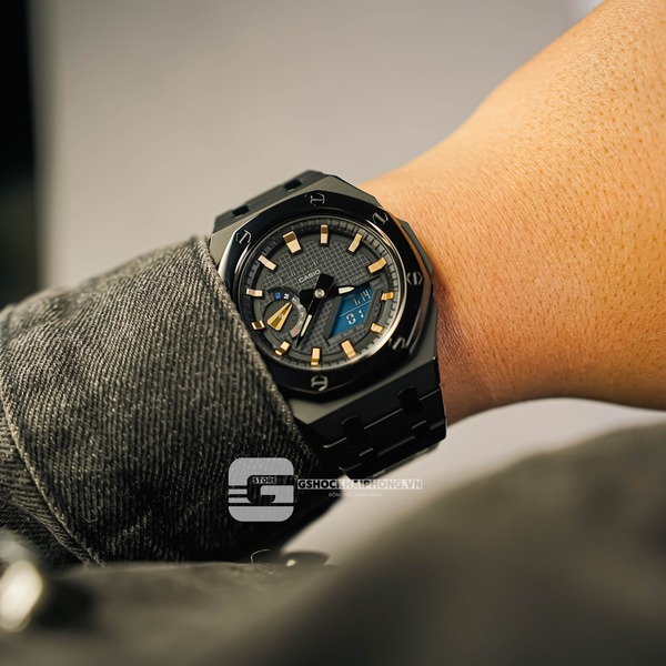 G-SHOCK GA-2100AP - FUTUR ROSE GOLD X BLACK LAYERS