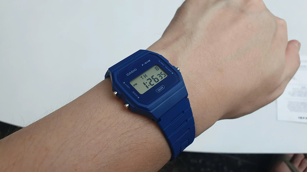 Đồng hồ Nam Chính hãng CASIO F-91WB-2A1