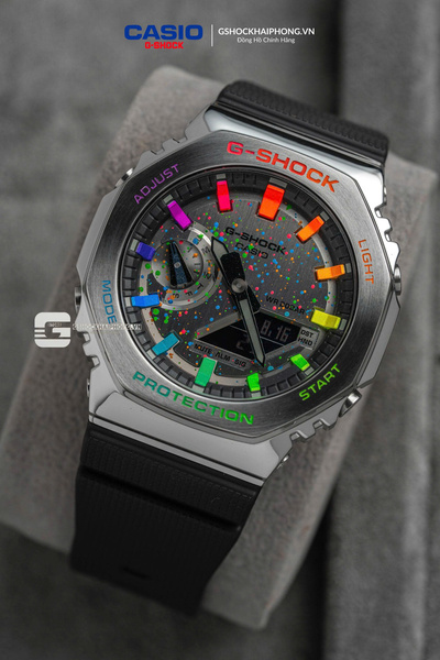 G-SHOCK GM-2100 - HYPER COLOR RAINBOW ART