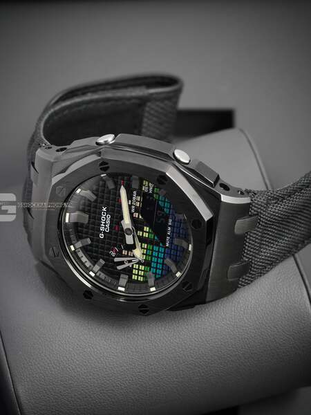 G-SHOCK GA-2100AP - BLACK METAL VELCRO X OFFSHORE DIAL