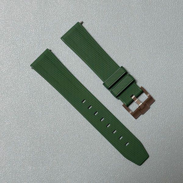 Dây cao su Fluororubber cao cấp - size 20mm/ 22mm-Màu Xanh Cây