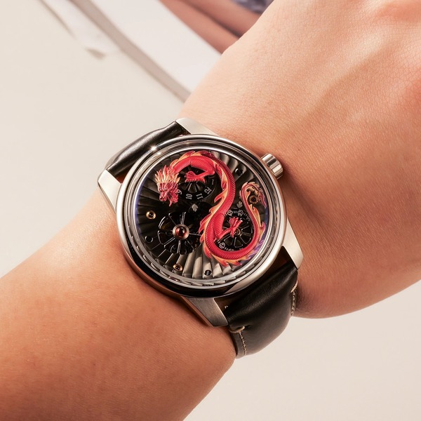 ĐỒNG HỒ NAM CHÍNH HÃNG OBLVLO DRAGON LUXURY RỒNG ĐỎ