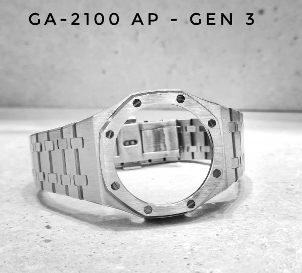 Bộ vỏ GA-2100 AP Gen 4 - Full kim loại bạc 