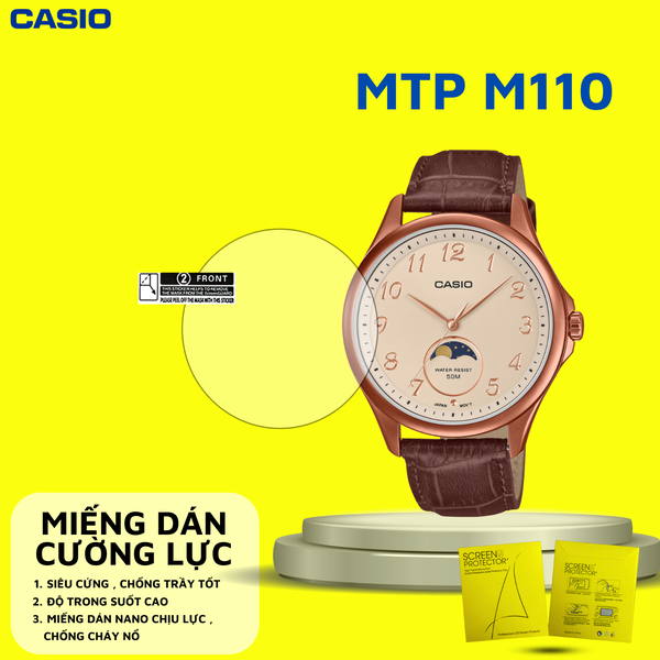 COMBO 2 Miếng dán màn hình Nano cao cấp chống trầy xước CASIO MTP-M110