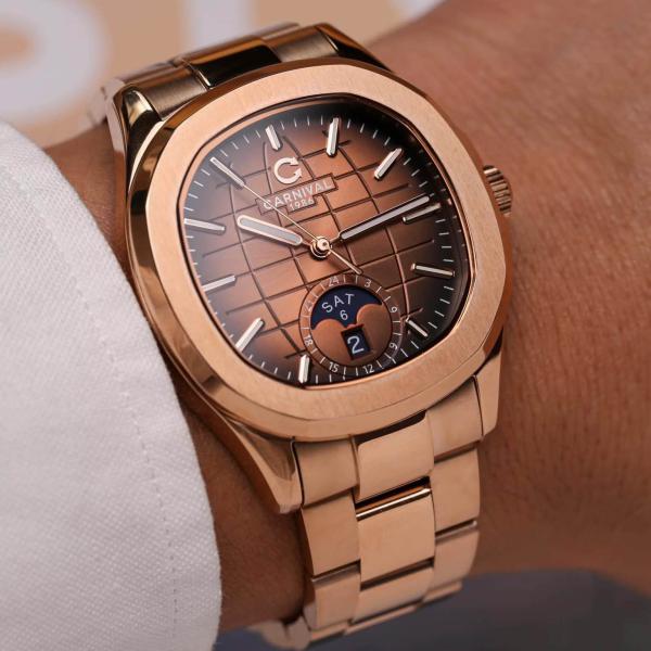 Đồng hồ nam Carnival - Aquanus  8113G-VH-N - Viền thép - Kính Saphire