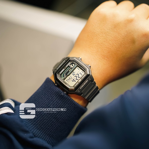 Đồng hồ Nam Chính hãng CASIO WS-1600H-8A- Pin 10 năm