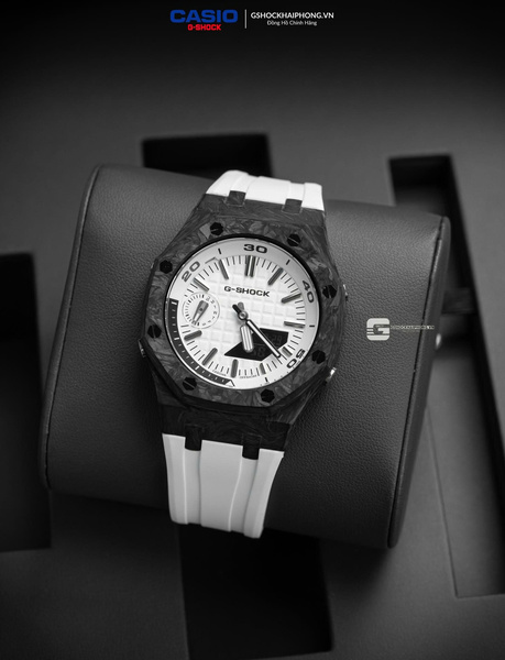 GA-2100AP - CARBON OFFSHORE BLACK & WHITE