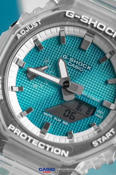  GA-2100 - Clear Blue Tiffany Waffle