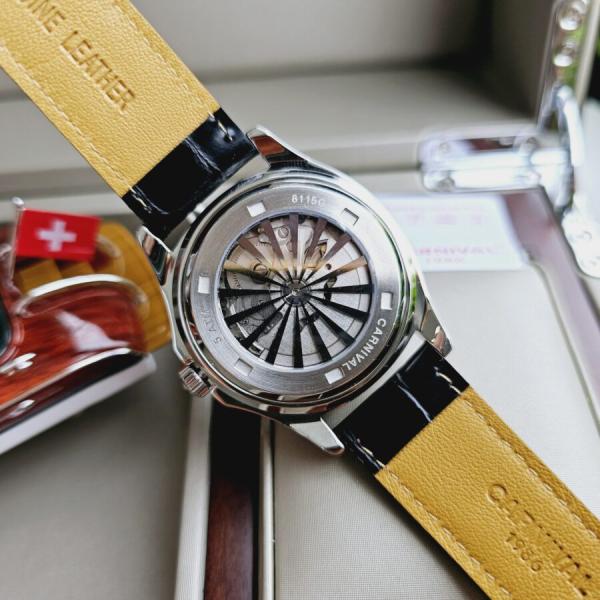 Đồng hồ nam Carnival - Aquanus 8115G-VT-DD-N - Mặt thép - Dây da