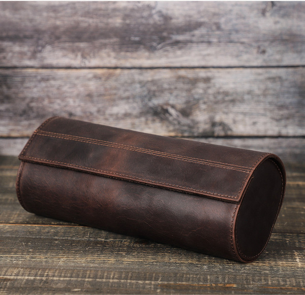 Bộ Ba Hộp Đựng Đồng Hồ Sang Trọng - Da xịn Crazy Horse cao cấp