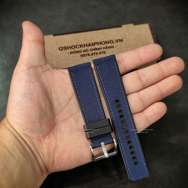Dây vải Nilon chống nước - Size 20/22/24mm - Màu Xanh Navy