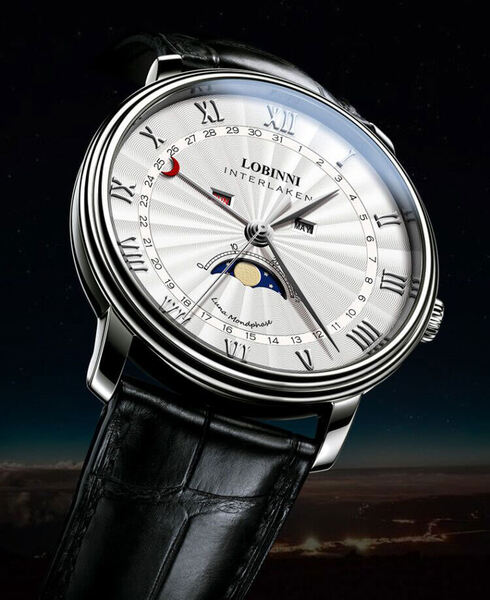 Đồng hồ nam chính hãng LOBINNI Moon Phase L3603-2