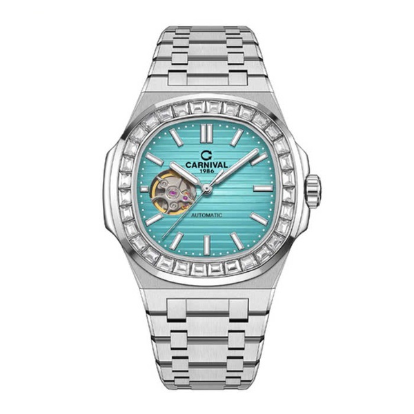 Đồng hồ nam Carnival  8128G-VT-XDT- Viền đá - Kính Saphire