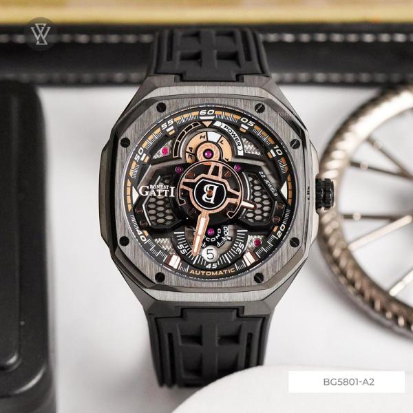  Đồng Hồ Nam Bonest Gatti BG5801-A2 Automatic - Saphire