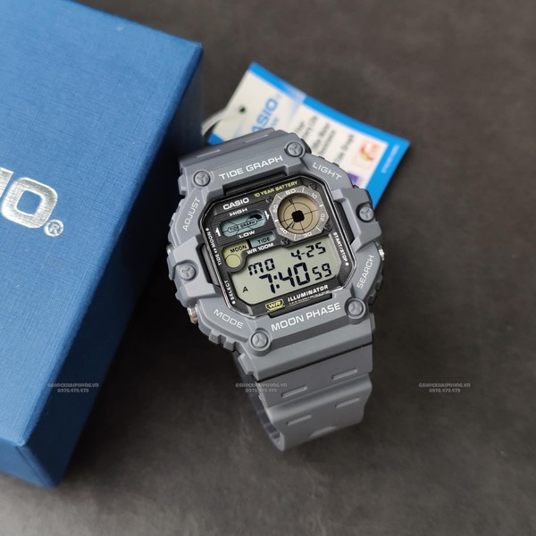 Đồng hồ Nam Chính hãng CASIO WS-1300H-8A-Pin 10 năm