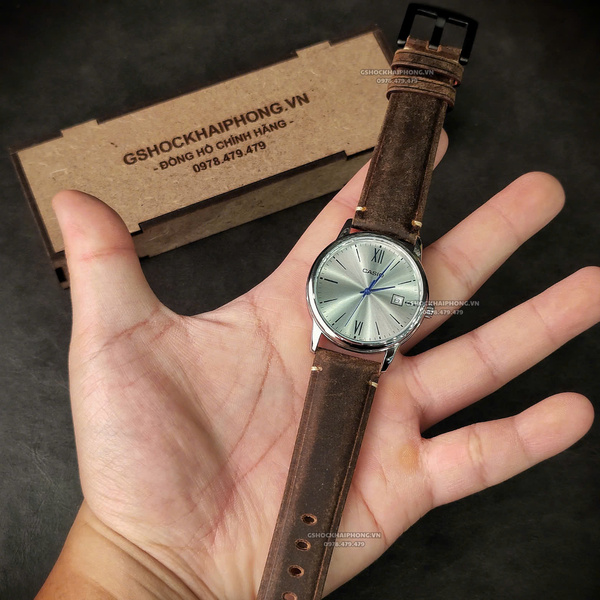 Dây da nâu Ngựa Điên - Size 20/22/24mm