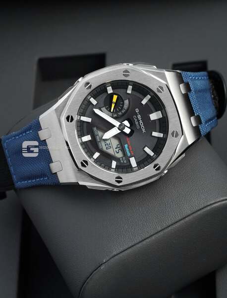 G-SHOCK GA-B2100AP - METAL CASE - VELCRO BAND