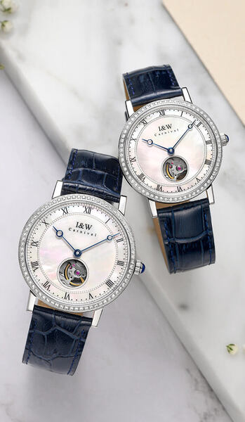 Đồng hồ đôi chính hãng IW CARNIVAL IW626G-2 (Máy siêu mỏng)