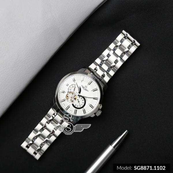 Đồng Hồ Nam Chính Hãng SRWATCH Automatic Open Heart SG8871.1102