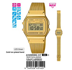 Casio A158WEMG-9DF