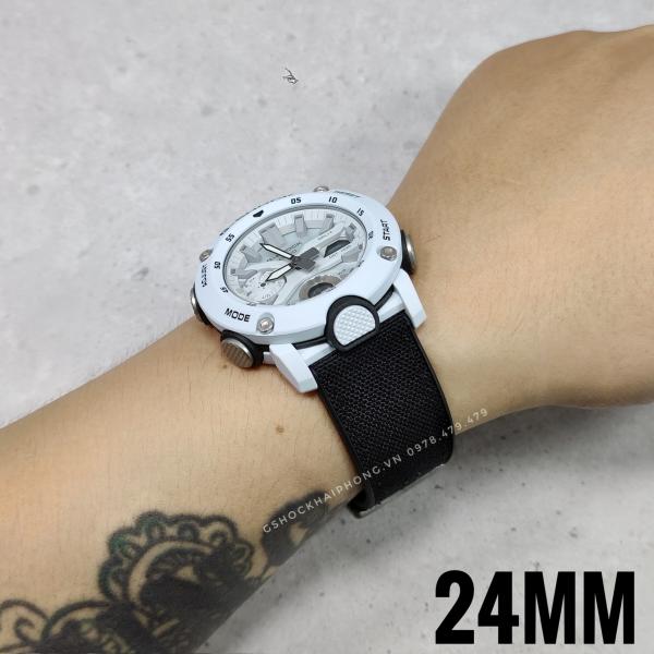 Dây vải nilon chống nước GA-2000 / GA-2200 ( 24mm ) ( Màu Đen ) 