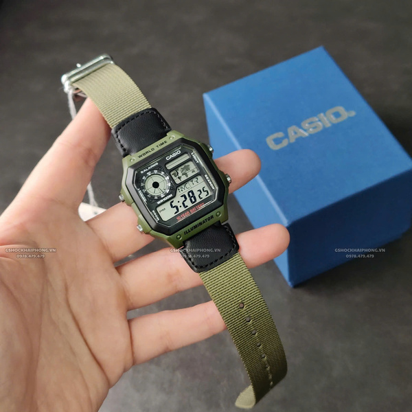 CASIO AE-1200WHB-3B -  QUÀ TẶNG TRỊ GIÁ 200K