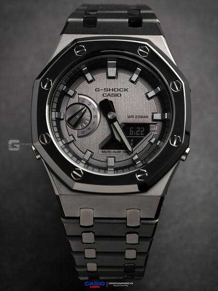 GA-2100AP - METAL DIAL X LAYER GUN METAL GEN 5