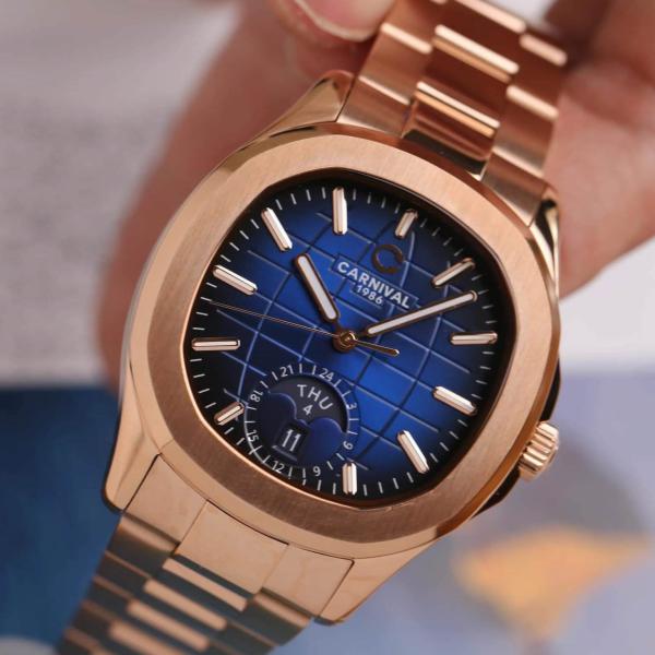 Đồng hồ nam Carnival - Aquanus 8113G-VH-X - Viền thép - Kính Saphire