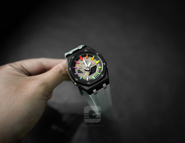 G-SHOCK GA-2100AP - GREY OFSHORE X HYPER COLOR METAL