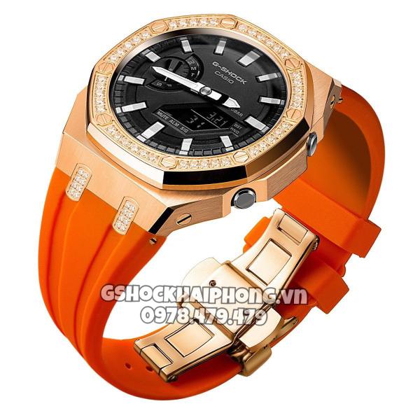 Bộ vỏ Rose Gold nạm đá - ( Kích vào sản phẩm chọn màu dây )