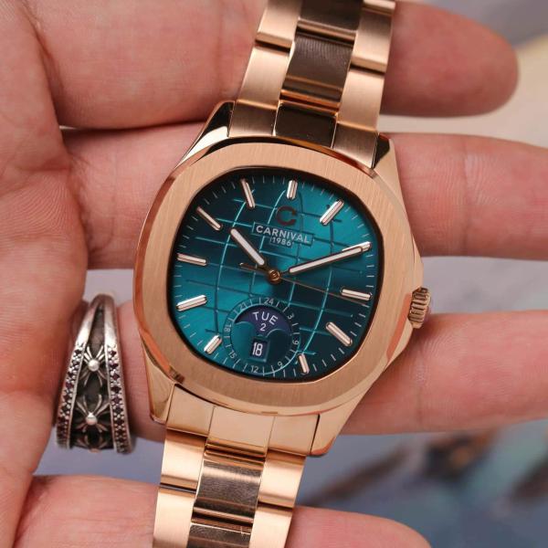 Đồng hồ nam Carnival - Aquanus 8113G-VH-XL - Viền thép - Kính Saphire