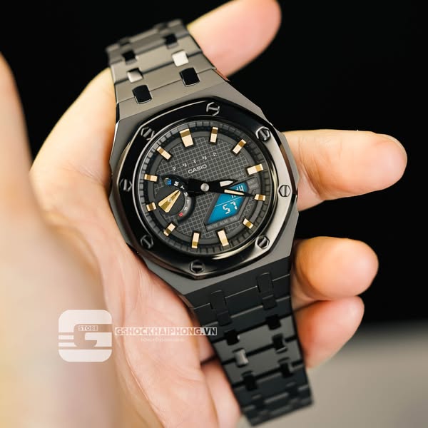 G-SHOCK GA-2100AP - FUTUR ROSE GOLD X BLACK LAYERS