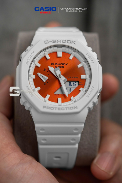  G-SHOCK GA-2100 - ORANGE METALIC WHITEOUT