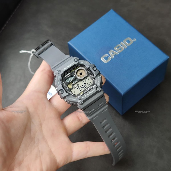 Đồng hồ Nam Chính hãng CASIO WS-1300H-8A-Pin 10 năm