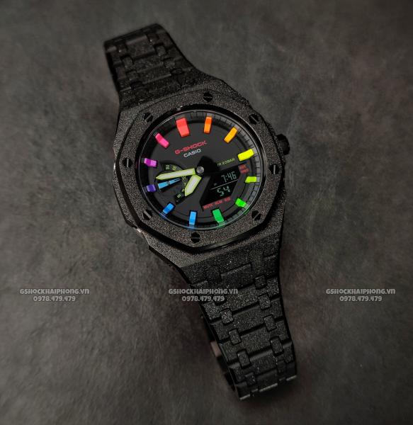 G-SHOCK GA-2100AP - BLACK FROST X RAINBOW
