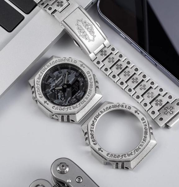 Bộ vỏ GA-2100 Chrome Hearts - Hiệu ứng thép gỉ