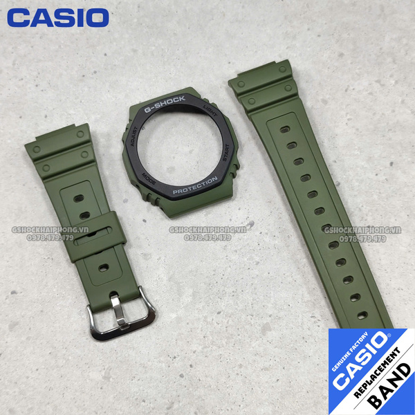Bộ vỏ chính hãng G-SHOCK GA-2110SU-3A ( Xanh quân đội ) 