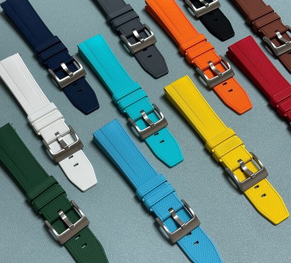 Dây cao su Fluororubber cao cấp - size 20mm/ 22mm-Màu Xanh Cây