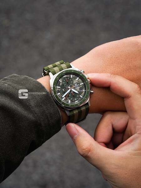 CASIO EDIFICE EFV-600D-3C ( Lên dây vải NaTo )