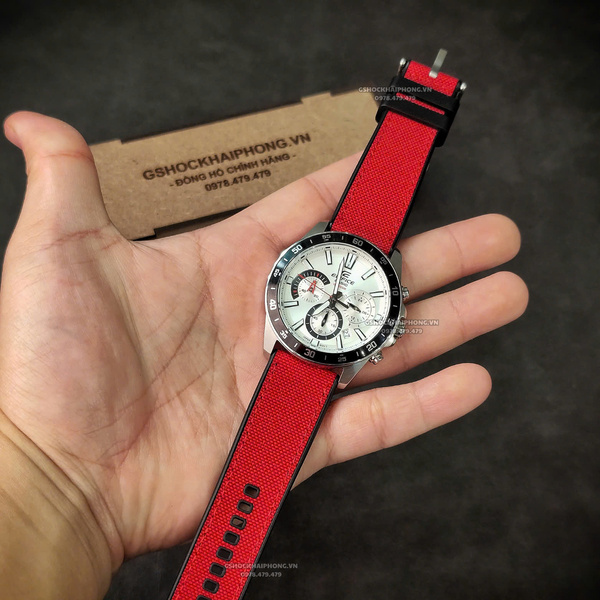 Dây vải Nilon chống nước - Size 20/22/24mm - Màu Đỏ