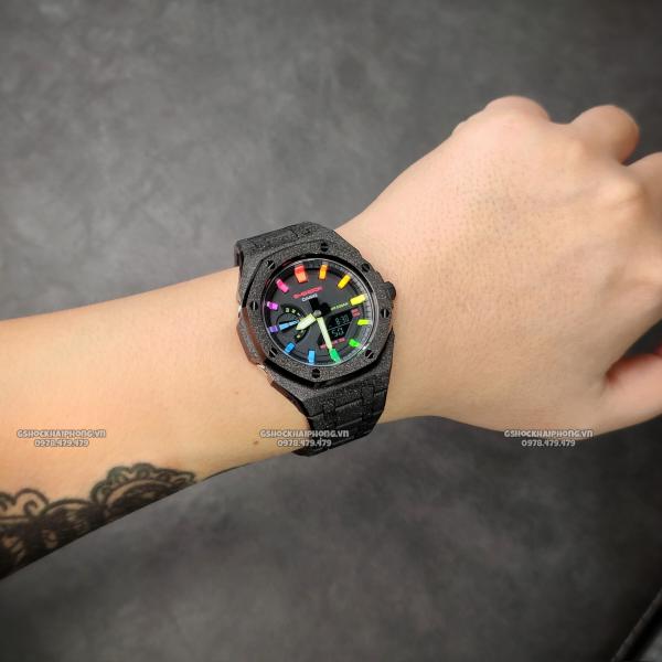 G-SHOCK GA-2100AP - BLACK FROST X RAINBOW