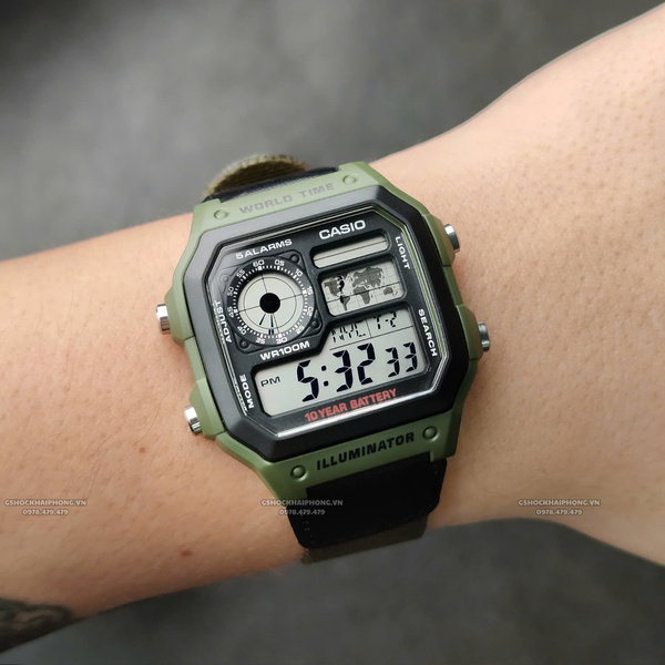 CASIO AE-1200WHB-3B -  QUÀ TẶNG TRỊ GIÁ 200K
